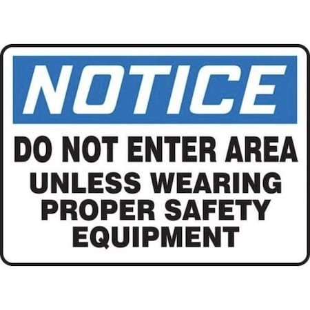 Accuform OSHA NOTICE SAFETY SIGN STEEL TOE MPPE841VS MPPE841VS